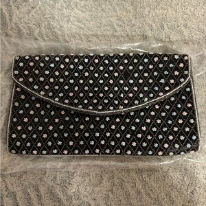 Vintage Black Beaded Clutch